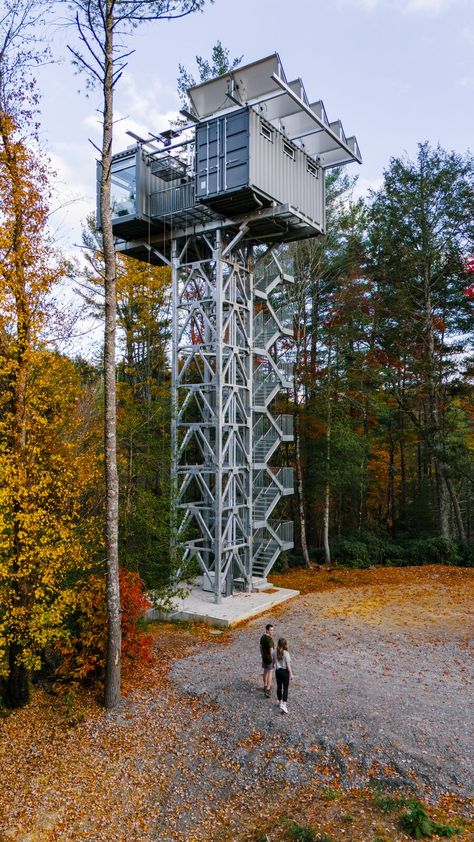 Foundation House, Container Conversions, Outdoor Range, Container Ideas, Shipping Container Home, River Forest, Tower House, Container Design, Container Home