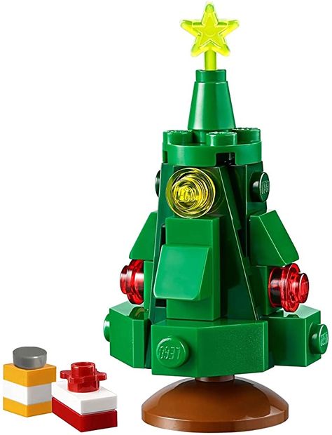 Lego Christmas Sets, Lego Christmas Village, Lego Christmas Tree, Tree With Presents, Lego Tree, Lego Wedo, Lego Winter, Diy Lego, Lego Club