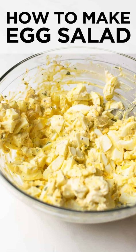 This egg salad sandwich recipe is my favorite to make anytime of the year. Not only is it easy to make, but it's incredibly flavorful. Truly the perfect make-ahead recipe for lunches for those busy weeks. #eggsalad #eggs #delicious #easy #lunch Best Egg Salad Sandwich Recipe, The Best Egg Salad, Egg Salad Recipe Easy, Classic Egg Salad Recipe, Egg Salad Sandwich Recipe, Healthy Egg Salad, Best Egg Salad Recipe, Salad Sandwich Recipe, Easy Egg Salad