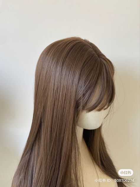 Cafe Hair Color, Mouse Brown Hair Color, Hair Inspo Natural Color, Chestnut Brown Hair Aesthetic, Fawn Brown Hair Color, Light Brown Hair Solid, Brown Hair Hazelnut, Pelo Chocolate Claro, Light Coffee Hair Color