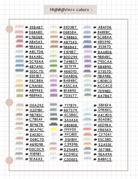 Goodnotes color palette and hex code digitalplannershop #ultimatedigitalplanner🗒️ Goodnotes Color Hex Codes, Notability Notes Color Palette, Study Color Palette, Mildliner Highlighters Hex Code, Highlighter Colors Goodnotes, Good Notes Highlighter Hex Codes, Aesthetic Notes On Goodnotes, Good Notes Pen Color Code, Good Notes Highlighter Colors