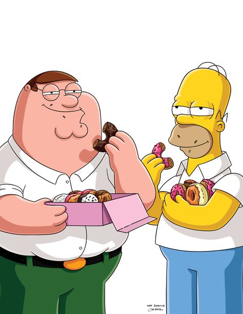 Yummy donuts vs. Mmmm, doooonuts: You decide. #familyguy The Simpsons Guy, I Griffin, Matching Family Tattoos, Family Guy Cartoon, Guy Cartoon, Family Guy Quotes, Cleveland Show, Family Photography Outfits, Family Guy Funny