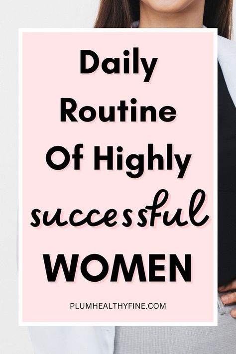 These are the 12 daily habits that succesful women do every day to keep up with success | habits of successful people | how to be successful | daily habits for success | daily routine of successful women | girl boss habits | self improvement tips Positive Routines, Morning Routine Women, Bedtime Habits, Habits Routine, Ways To Improve Yourself, Habits Of Successful Women, Women Things, Daily Routine Schedule, Morning Exercise