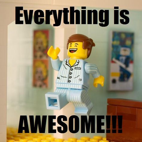 Everything is awesome! The LEGO movie Lego App, The Lego Movie, Mega Pokemon, Lego Man, Lego Worlds, Lego Party, Lego Movie, Everything Is Awesome, Cool Lego