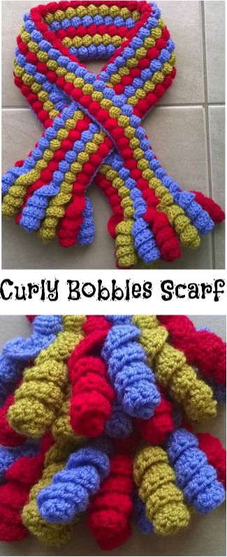 Curly Scarf Crochet Patterns, Crocheted Scarves, Crochet Accessory, Cozy Crochet Patterns, Yarn Hats, Easy Crochet Patterns Free, Crochet Scarfs, Hats And Scarves, Crochet Decoration