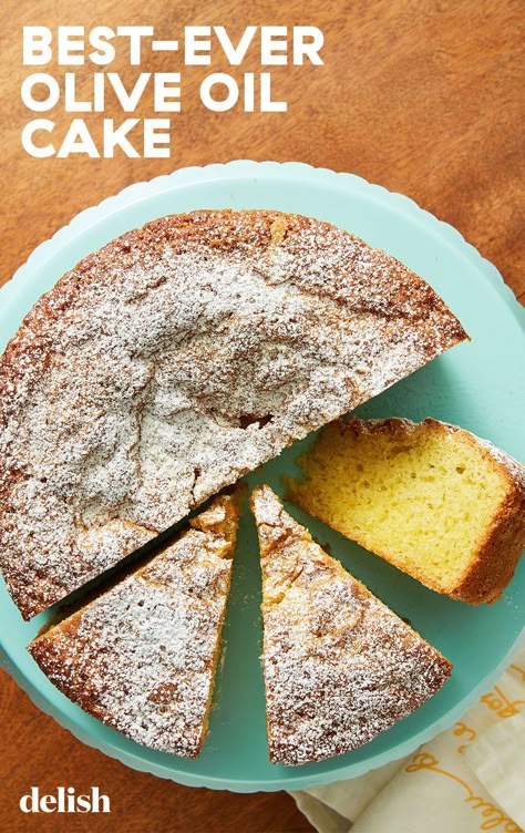 Olive Oil Cakes, Cake Base Recipe, Oil Cake Recipe, Baking With Olive Oil, Chocolate Olive Oil Cake, Cake Recipes Uk, Orange Olive Oil Cake, Olive Oil Cake Recipe, Lemon Olive Oil Cake