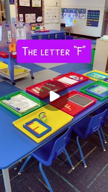 Preschool Vibes on Instagram: "🌟 Dive into our Letter Table setup! Each week, we explore a new letter with dynamic activities. After introducing the letter F and its sound, we jump into interactive learning—writing on whiteboards, smart boards, sand, or shaving cream, and crafting directed drawings like a firetruck for 'F'. 🚒✍️ During center time, each student visits the letter table to reinforce the week's focus. From Play-Doh and magnet doodles to stamping, tracing, and solving puzzles, we ensure every activity is fresh and engaging. Watch how we make learning letters a hands-on, exciting part of our week!" Letter Stations Preschool, Letter F Centers Preschool, Pass The Letter Bag, Letter And Sound Activities, Preschool Table Time Activities, Letter Table Top Activities, Hands On Letter Activities Kindergarten, Table Time Activities Preschool, Alphabet Centers Preschool