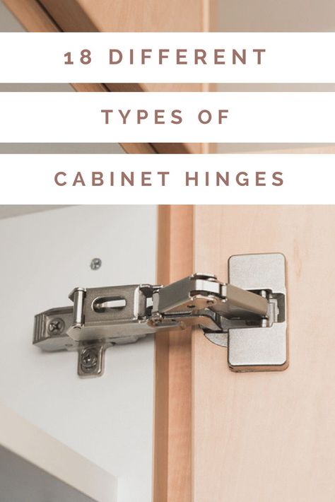 Wide range of cabinet hinges with different features and functionality.  #cabinet #hinges #home Flush Mount Hinges Cabinets, Heavy Duty Cabinet Hinges, Types Of Hinges Cabinets, Slow Close Cabinet Hinges, No Show Cabinet Hinges, Kitchen Cabinet Hinges On Outside, Cabinets With Hinges Showing, Cabinet Hinges Types Of, Hidden Hinges Cabinets Diy