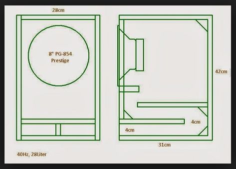 8 Inch Subwoofer Box, Subwoofer Box Diy, 12 Inch Subwoofer Box, Car Speaker Box, Diy Subwoofer Box, Diy Subwoofer, Diy Audio Projects, Woofer Speaker, Subwoofer Box Design