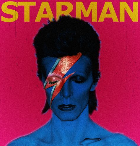 Gimp art by PYPERSANE. David Bowie's Starman reimagined as Starboy. Starman David Bowie Poster, David Bowie Poster Ziggy Stardust, David Bowie Icon, Starman Wallpaper, Starman Aesthetic, Starman Poster, 80s David Bowie, David Bowie Blue, David Bowie Aesthetic