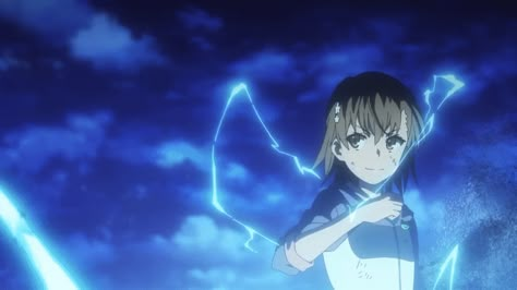 via makeagif Electric Animation, Power Abilities, Portal Opening, Heart Medical, Mikoto Misaka, Misaka Mikoto, Anime Lock Screen, A Certain Scientific Railgun, Blue Lightning