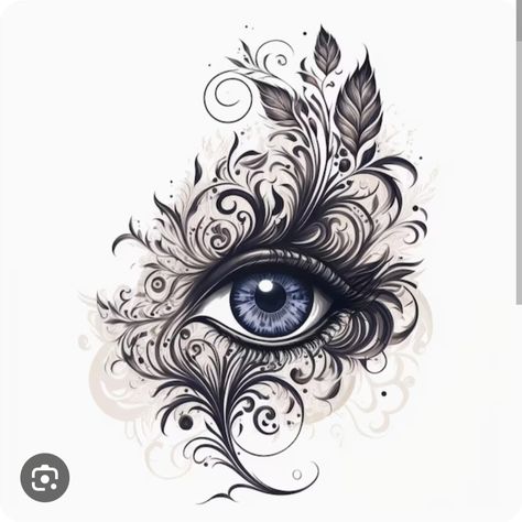 Portrait Tattoo Ideas Faces, Mandala Eye Tattoo, Eye Tattoo Ideas Women, Gap Tattoo, Greek Eye Tattoo, Capricorn Sign Tattoo, Cool Eye Drawings, Third Eye Tattoo, Animal Design Tattoo