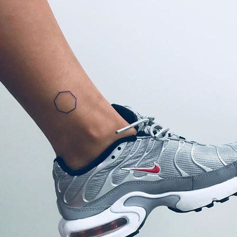 Heptagon tattoo Heptagon Tattoo, Octagon Tattoo, Flower Shop Design, Tattoo On, Tattoo Inspo, Flower Shop, Tattoos And Piercings, Air Max Sneakers, Nike Air Max