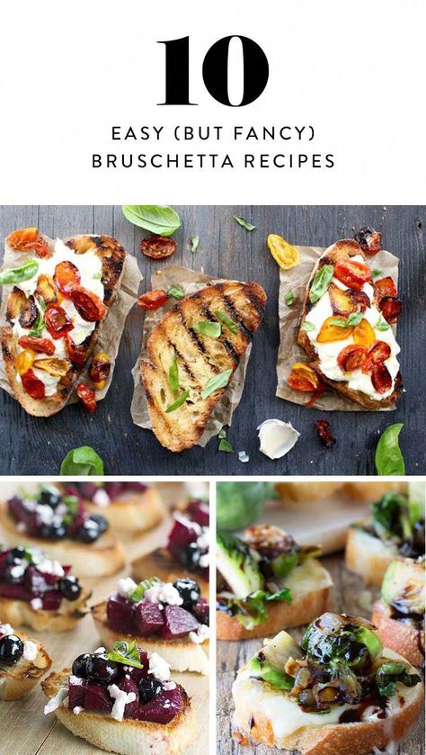 Types Of Bruschetta, Fancy Italian Appetizers, Fancy Bruschetta, Bruchetta Appetizers, Bruschetta Recept, Bruschetta Recipes, Bruschetta Appetizer, Bruschetta Bar, Crostini Recipe