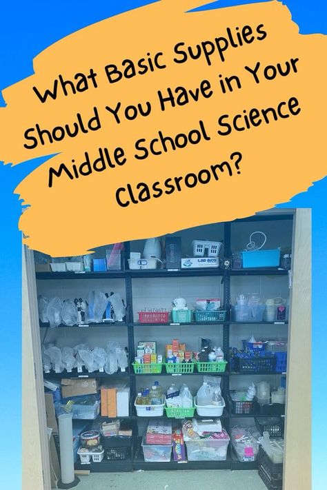 Jul 26, 2021 - Basic supplies that you will need in your middle school science classroom on a limited budget. Middle School Science Classroom Setup, Middle School Science Classroom Decor, Middle School Science Lab, School Science Lab, Middle School Tips, Science Middle School, Sixth Grade Science, Middle School Science Classroom, Science Room