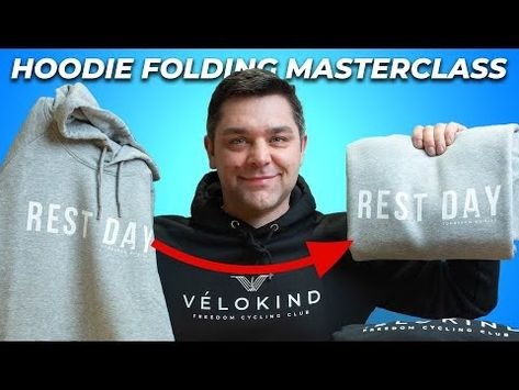 How to fold a hoodie like a pro | 3 best ways to save space & time - YouTube Ways To Fold Hoodies, Fold A Hoodie, How To Fold Hoodies, Folding Tips, Clothes Folding, Packing Hacks Clothes, Travel Trailer Camping, Packing Hacks, Tshirt Blanket