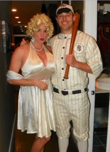 Good couple costume - Marilyn Monroe & Joe DiMaggio Marilyn Monroe Couple Costume, Joe Dimaggio Marilyn Monroe Costume, Johnny Cash And June Carter Costume Halloween Couples, Steve Irwin Costume Couple, Marilyn Monroe And Joe Dimaggio, Best Couples Costumes, Joe Dimaggio, Couples Costumes, Best Couple