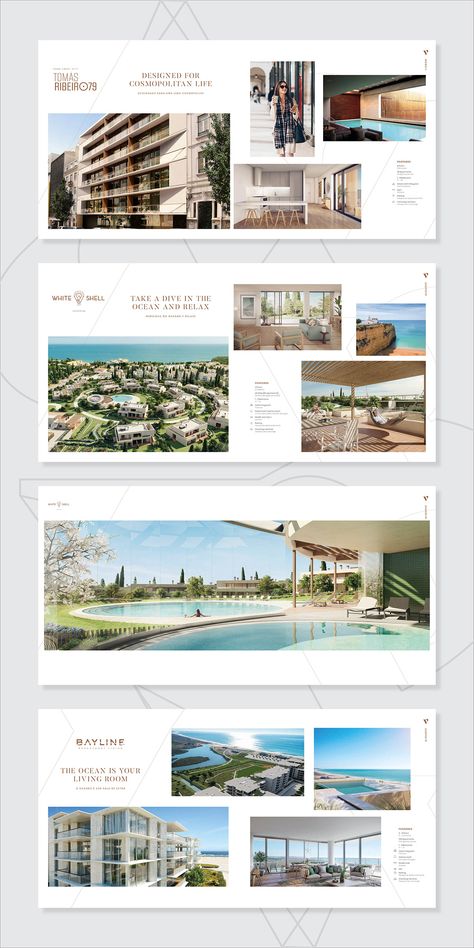 Luxury Real Estate - Catalog Design :: Behance Luxury Real Estate Brochure, Real Estate Brochure, Real Estate Book, Property Brochures, Luxury Brochure, Marketing Brochure, Customer Journey, Brochure Layout, Book Design Layout