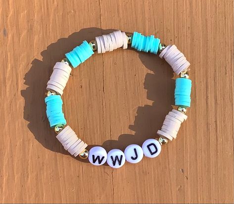 Preppy clay bead bracelets