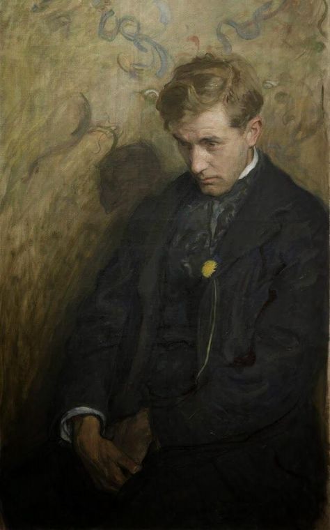 Wojciech Weiss - The Melancholic (1894) [632x1014] : ArtPorn Brothers Karamazov, Portraits Male, Men Portraits, The Brothers Karamazov, Male Portraits, Beauty In Art, Historical Painting, On Canvas, Portrait Paintings