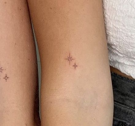 Maching Tattoos, Sparkle Tattoo, Small Star Tattoos, Small Girly Tattoos, Hand And Finger Tattoos, Small Pretty Tattoos, Petite Tattoos, Discreet Tattoos, Girly Tattoos