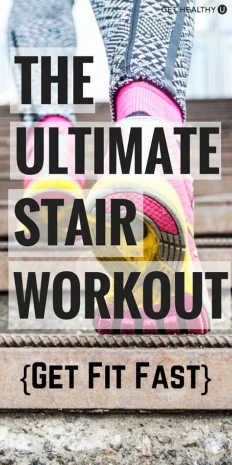 Try 8 different moves in this ultimate run the stairs workout! Build strength and power in your lower body while your heart rate soars! Stair Workout, Stairs Workout, Build Strength, Fitness Tools, Effective Workouts, I Work Out, Outdoor Workouts, Total Body, Lower Body