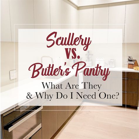 Butlers Pantry Scullery, How To Make A Butlers Pantry, Organizing Butler Pantry, Galley Style Butlers Pantry, Best Butlers Pantry Design, Understairs Butlers Pantry, Modern Kitchen With Butlers Pantry, Adding Butlers Pantry, Small Butler Pantry Design Ideas