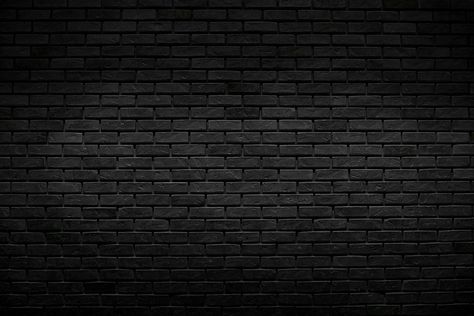 Dark Brick Wallpaper, Background Landscape Black, Dark Background Landscape, Black Wallpaper Landscape, Black Wall Wallpaper, Gallery Wall Background, Black Brick Background, Break Background, Dark Background Images