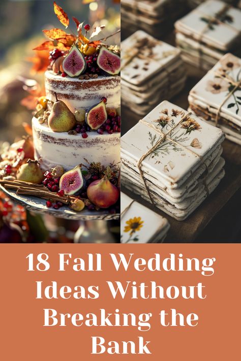 18 Fall Wedding Ideas to Save Money but Not Style Cheap But Beautiful Wedding, Lesbian Fall Wedding Ideas, Fall Wedding Ideas On A Budget Diy, Fall Wedding New England, Fall Outdoor Wedding Ideas On A Budget, November Wedding Ideas Color Schemes, Vintage Autumn Wedding, Fall Wedding Diy Ideas, Fall Wedding Ideas On A Budget