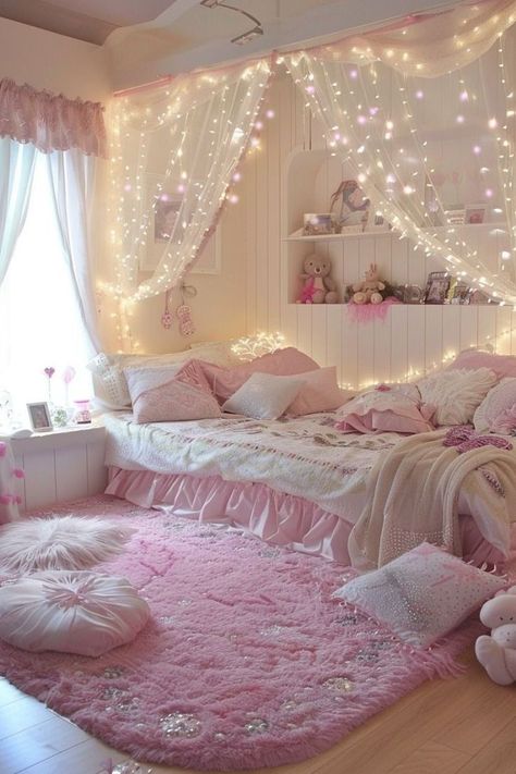 Adult Pink Bedroom, Zimmer Diy, Dream Bedroom Inspiration, Pink Bedroom Decor, Pink Room Decor, Decor Ideas For Living Room, Dream Apartment Decor, Home Decor Cozy, Cute Bedroom Ideas