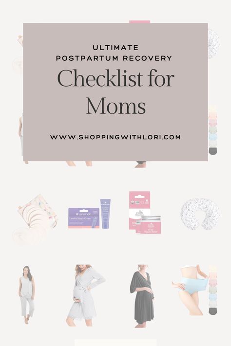 Set yourself up for success and good care at home during the recovery period with this Ultimate Postpartum Essentials Checklist for Mom. Postpartum Needs For Mom, Post Partum Recovery Kit For Bathroom, Postpartum Care Essentials, New Mom Essentials Checklist, Post Partum Recovery Essentials, Postpartum Checklist For Mom, Natural Postpartum Essentials, Postpartum Essentials List, Postpartum Care Checklist