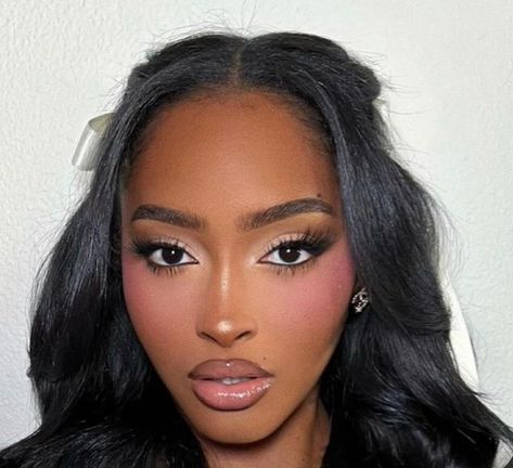 Wil on X: "Thread of women with pink blush: https://t.co/EdLI5fU6bx" / X Blush And Highlighter Look, Blush Makeup Black Women, Pink Inner Corner Makeup Black Women, Cool Pink Blush Makeup, Purple Blush On Brown Skin, Birthday Girl Black Women, Pink Blush Makeup Looks Black Women, Pink Glam Makeup Black Women, Pink Blush Black Women