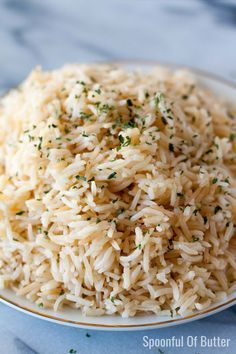 Homemade Rice A Roni, Buttered Rice Recipe, Stick Of Butter Rice, Fish Fillet Recipe, Supper Tonight, Rice On The Stove, Rice A Roni, Rice Side Dish Recipes, Cooking Basmati Rice