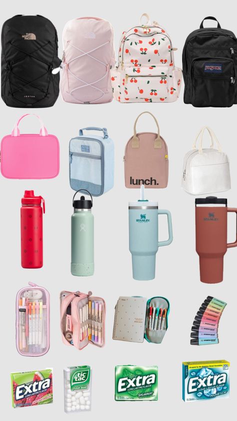 High School Essentials, Back To School Preppy, School Locker Decorations, Middle School Essentials, School Backpack Essentials, Middle School Survival, Preppy School Supplies, Preppy Essentials, School Preppy