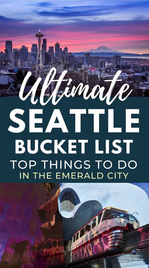 Seattle Weekend, Washington Things To Do, Seattle Travel Guide, Things To Do In Seattle, Seattle Vacation, Pacific Northwest Travel, Seattle Restaurants, Washington State Travel, The Emerald City