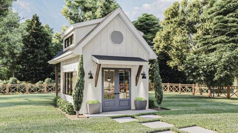 7x5 Fantastic Small Shed House Model Modern Farmhouse Backyard, She Shed Plans, Farmhouse Sheds, Farmhouse Backyard, Small Garden Shed, Tiny Farmhouse, Loft Plan, Floating Table, Backyard Office