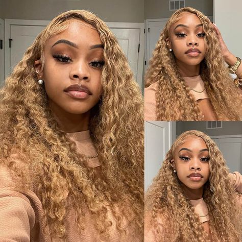 Clearance Discount Wigs for Sale | UNice.com Grey Hair Extensions, Curly Lace Frontal, Human Hair Color, Honey Blonde Hair, Curly Human Hair Wig, Curly Lace Front Wigs, 360 Lace Wig, Colored Wigs, Straight Lace Front Wigs