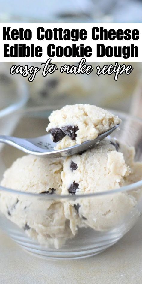 Keto Cottage Cheese Edible Cookie Dough #ketocottagecheeseediblecookiedough #cottagecheeseediblecookiedough Fatbombs Keto, Low Carb Cookie Dough, Low Carb Diet For Beginners, Vegetarian Keto Recipes, Keto Cookie Dough, Breakfast Food Recipes, Fat Bomb Recipes, Keto Breakfast Ideas, Easy Keto Diet