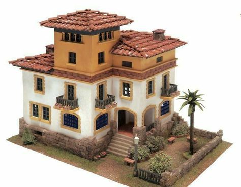 Villa Minecraft, Spanish Village, Sims 4 House Plans, Spanish Architecture, Mexican Home, Sims Building, Minecraft House Designs, Model House, Sims House Design