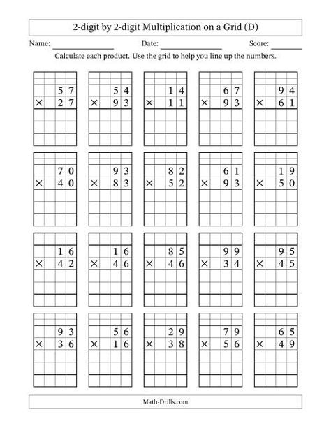 2 Digit Multiplication Worksheets, Long Multiplication Worksheets, 1 Digit Multiplication Worksheets, Christmas Multiplication Worksheets, 2 Digit Addition With Regrouping, Addition With Regrouping Worksheets, Free Printable Multiplication Worksheets, Long Multiplication, Easter Math Worksheets