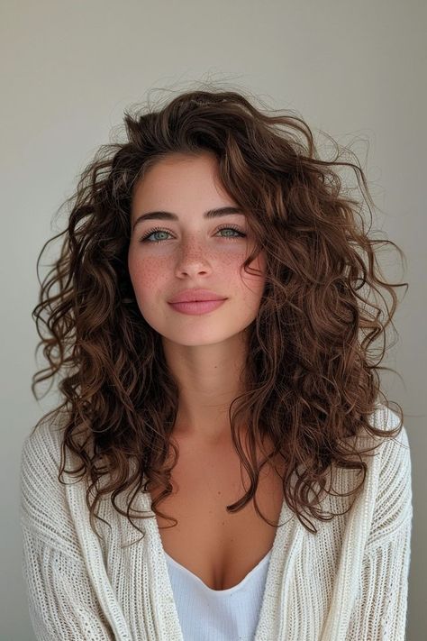 Shorter Natural Curly Hair, Long Wavy Fine Hair, Shakira Haircut, Permed Before And After, Curly Collarbone Length Hair, Multi Textured Perm Long Hair, Medium Length Wavy Curly Hair, Mid Length Curly Haircut With Layers, 2024 Curly Hair Trends