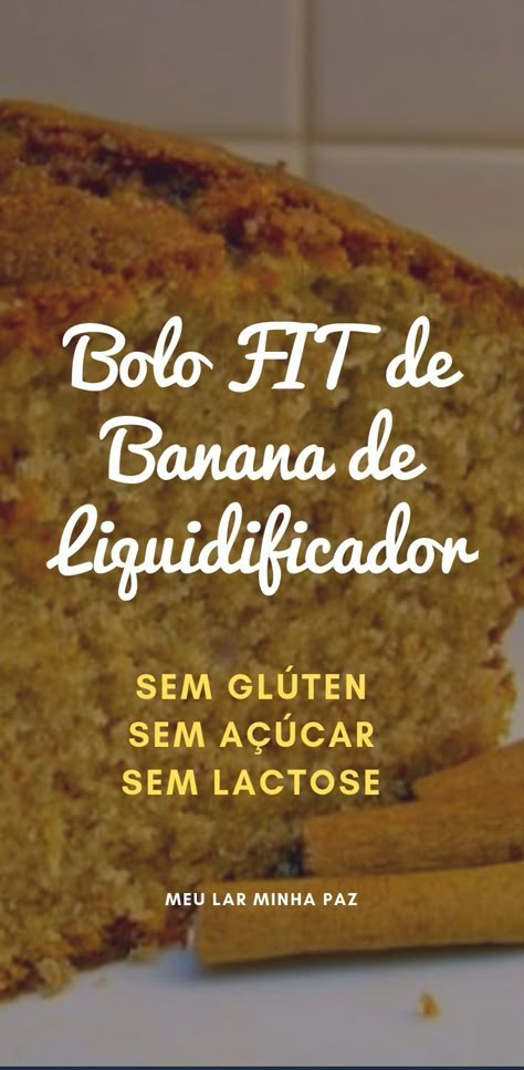 Bolo de banana Fit massa de aveia - Bolo Fit de Banana: não vai leite, nem açúcar nem farinha! Confira os ingredientes desse bolo de banana saudável de liquidificador, sem glúten, sem lactose e sem açúcar. Perfeito para quem está de dieta ou tem intolerância alimentar ! #glutenfree #bolo #fit #receitafit #dieta #sugarfree #receita Bolo Banana, Bolo Fit, 140 Pounds, Healthy Food Choices, Sem Lactose, Proper Nutrition, Healthy Nutrition, Healthy Foods To Eat, Nutrition Tips