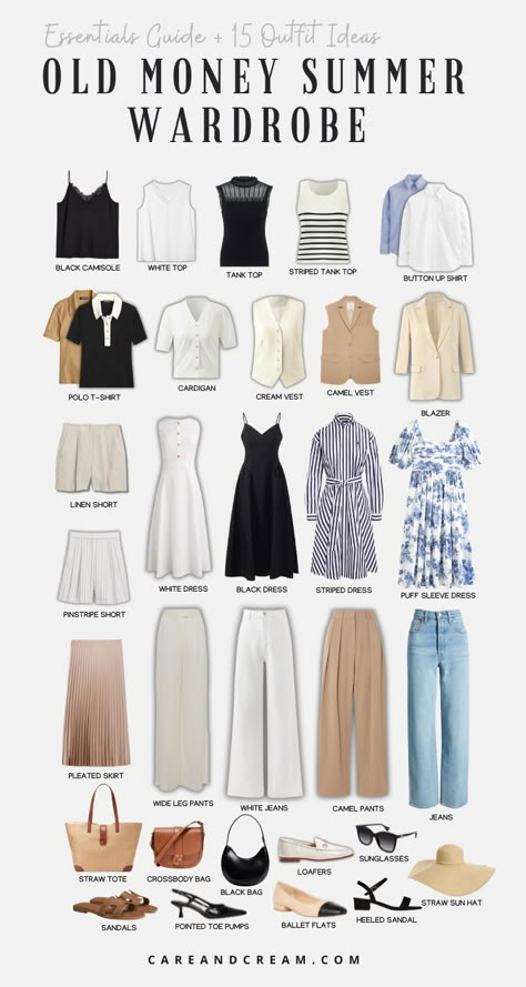 Thailand Outfit, Old Money Summer, Capsule Wardrobe Women, Capsule Wardrobe Casual, Old Money Fashion, Money Fashion, Summer Wardrobe Essentials, Chique Outfits, Fashion Capsule Wardrobe