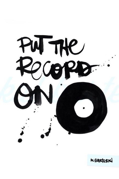 Put a record on! I received a record player this year so I could play some well-loved vinyl. It's one of the best gifts I have ever received! All About Music, For The Record, Music Is My Life, Music Sound, Vinyl Music, Record Players, Love Of Music, Music Life, About Music