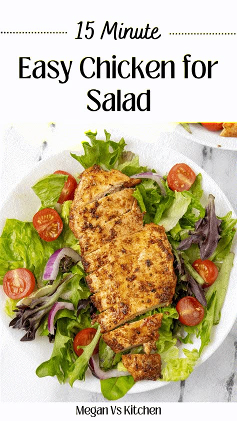 Easy Chicken Breast for Salads Easy Seasoned Chicken, Chicken Breast For Salad, Chicken For Salad, Chicken For Salads, 15 Minute Chicken, Chicken Breast Salad, Summertime Meals, Easy Summer Dinner Recipes, Best Summer Recipes