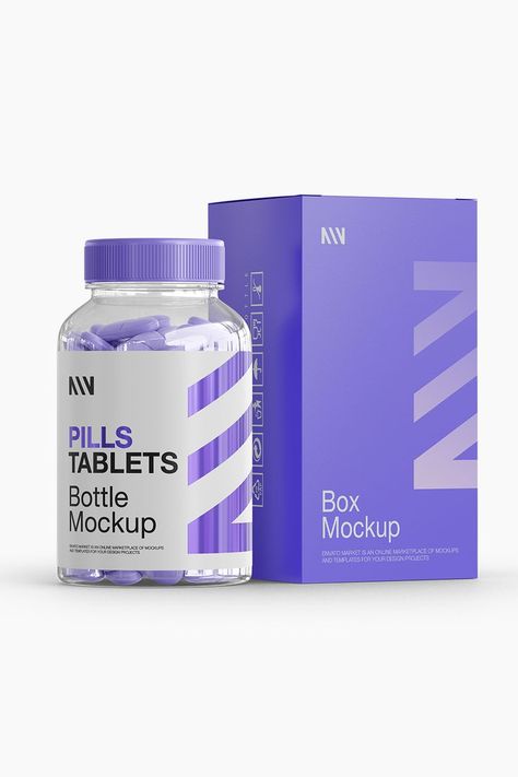 Pills Bottle Mockup: Elevate Your Product Presentation  Hello! We are excited to introduce you to our "Pills Bottle Mockup," designed to showcase your health products in the best possible way. This mockup provides an ideal solution for realistically presenting your pill bottles.  Features: High resolution and detailed realism. Customizable layers to align with your brand identity. Transparent background for clear visibility of your products. Optimized dimensions for professional presentations. This mockup offers a perfect way to market and showcase your pills or tablet products. Create trust by allowing your customers to see your products up close. Try it now and highlight your brand!  #pills #bottle #mockup #pillsbottlemockup #capsule #dietary #supplement #packaging #product Medicine Product Design, Medicine Packaging Design Creative, Pharmacy Packaging Design, Health Supplements Packaging, Tablet Packaging Design, Supplements Packaging Design, Pill Bottle Design, Pharma Branding, Medicine Branding