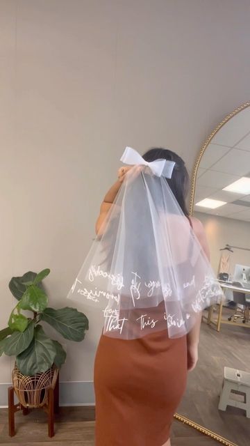 Veils by Katie Valleau on Instagram: "The quote on this veil gives me all the feels 🥹❤️ I love how this custom veil turned out! So personal and unique! Let me know your thoughts in the comments! 🤍 #weddingveil #bridetobe #2023bride" Custom Veil, Bridal Hair Makeup, Bridesmaid Ideas, All The Feels, Bride Look, Wedding Veil, Wedding Fashion, Wedding Things, Bridal Hair