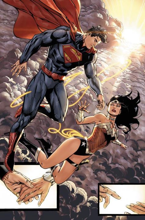 Jim Lee Art, Dc Trinity, Superman And Wonder Woman, Univers Dc, Jim Lee, Arte Dc Comics, Superman Wonder Woman, Dc Comics Characters, Superhero Comics