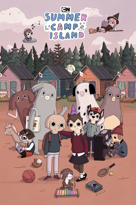 Pendleton Ward, Summer Camp Island, Island Wallpaper, Cartoon Network Shows, Teen Summer, Cartoon Posters, Good Cartoons, Old Cartoons, Summer Wallpaper