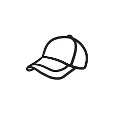 Simple Hat Drawing, Cap Tattoo Hat, Baseball Hat Tattoo, Cap Logo Design, Fany Pack, Hat Outline, Hat Sketch, Cap Illustration, Cap Tattoo